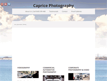 Tablet Screenshot of capricephotography.com.au